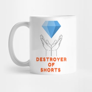 Destroyer Of Shorts Elon Tweets Musk Diamond Hands GME Gamestonk wallstreetbets Stonks Mug